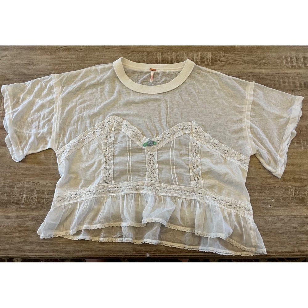 Free People lace top sz M